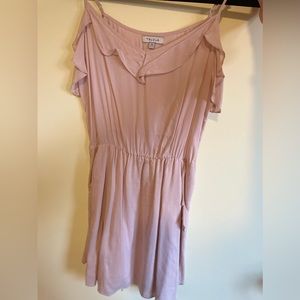 Aritzia TALULA Light Pink Ruffle Dress